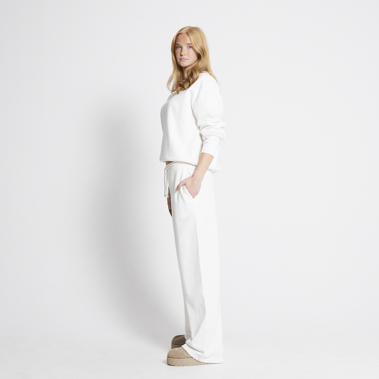 Wide sweatpants "Tyla" Off white